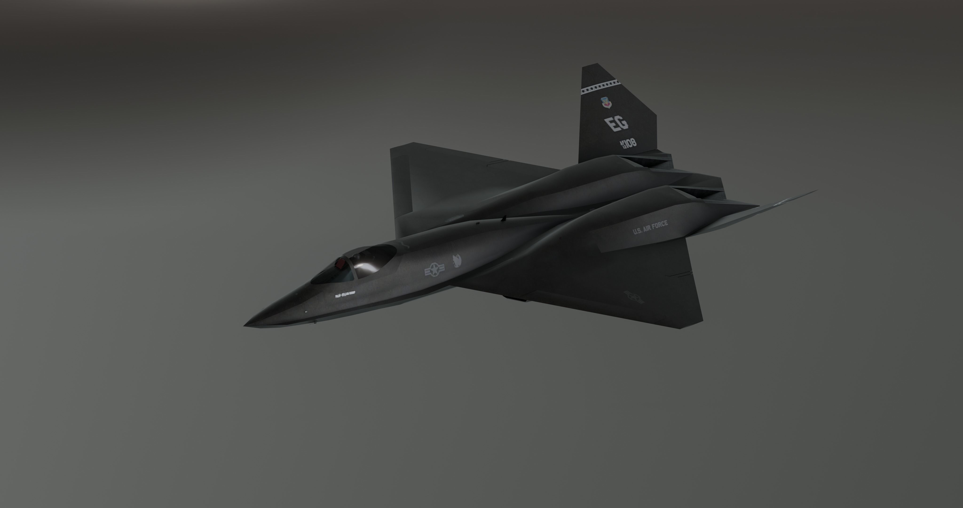 Y23 Black Widow Low-poly 3D model_2