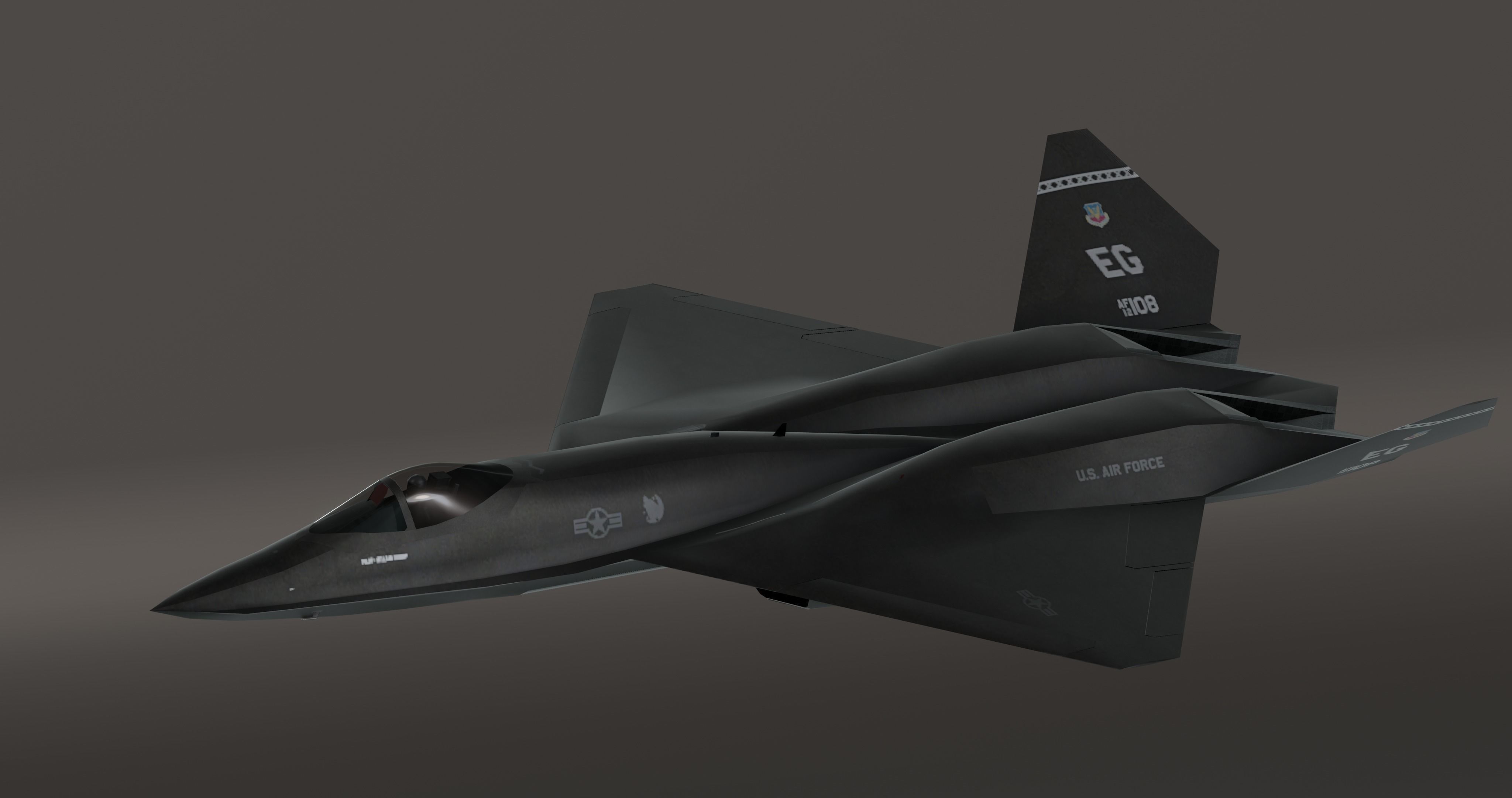 Y23 Black Widow Low-poly 3D model_1