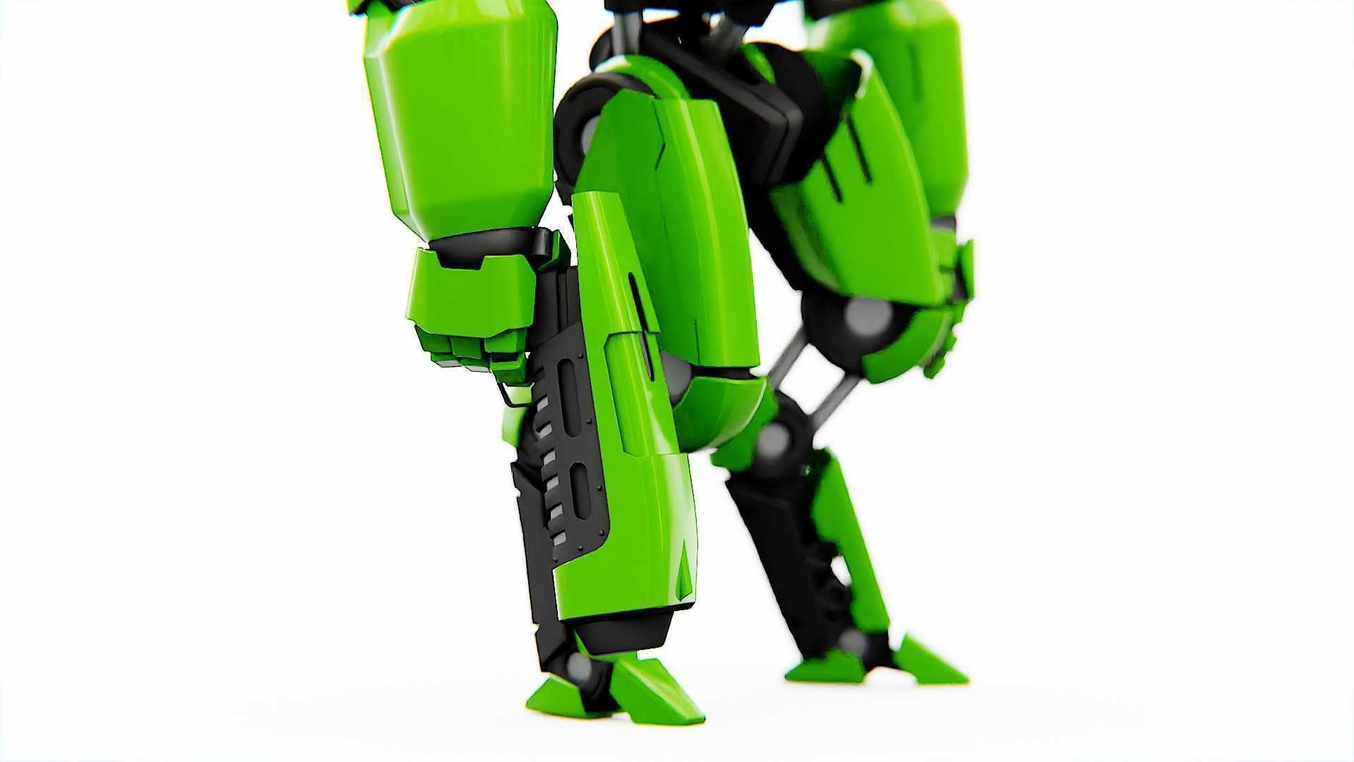 BATTLE DROID SYRIOS  RIGGED 3D model_27