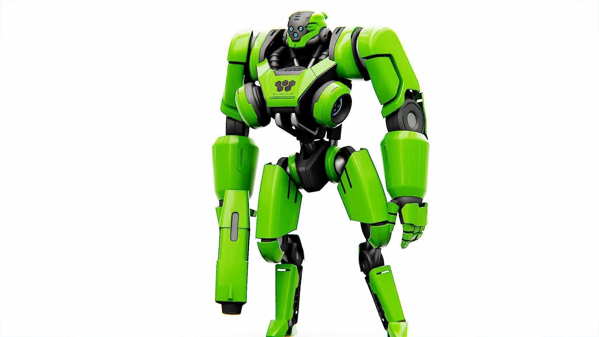 BATTLE DROID SYRIOS  RIGGED 3D model_22