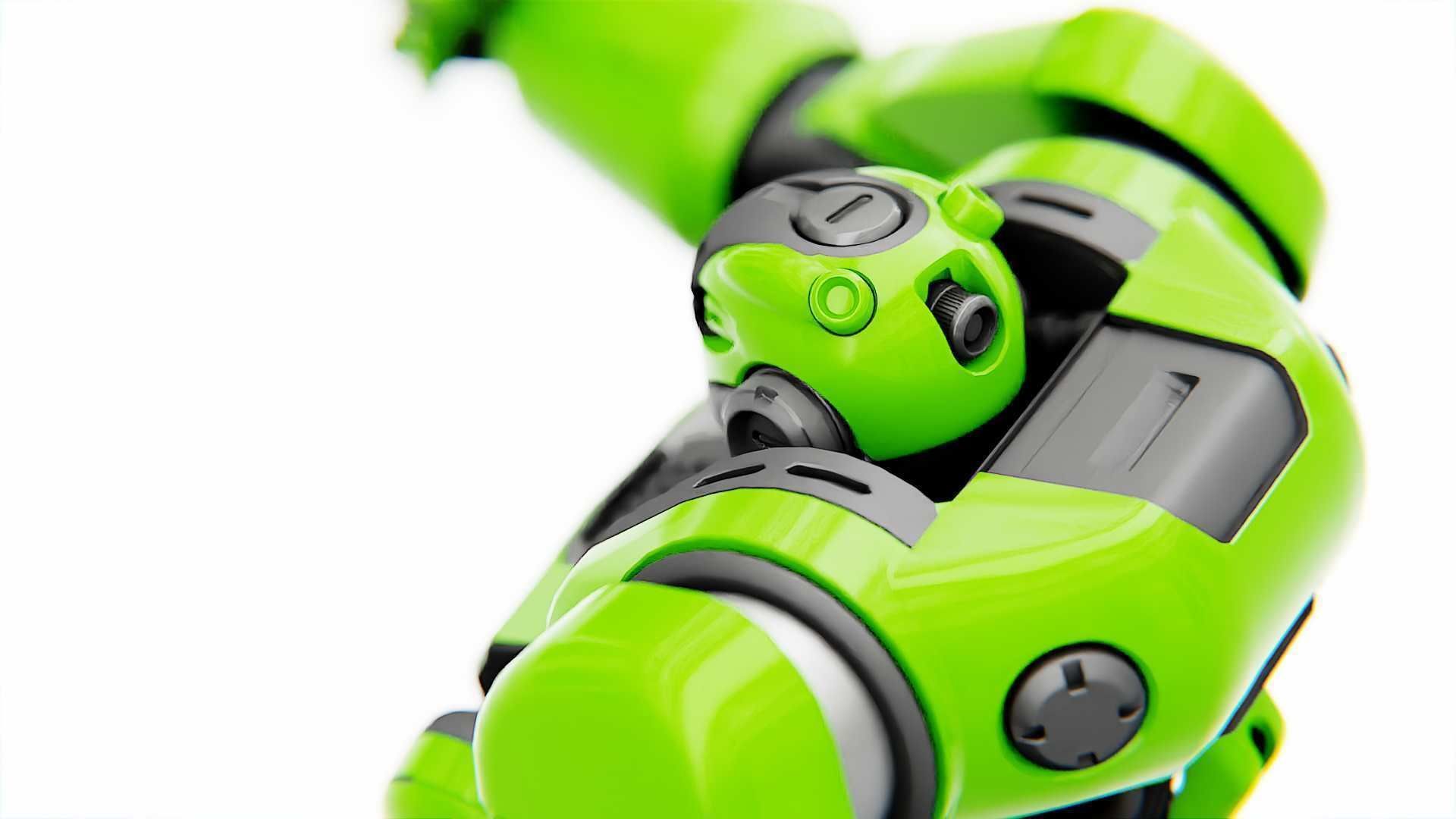 BATTLE DROID SYRIOS  RIGGED 3D model_16