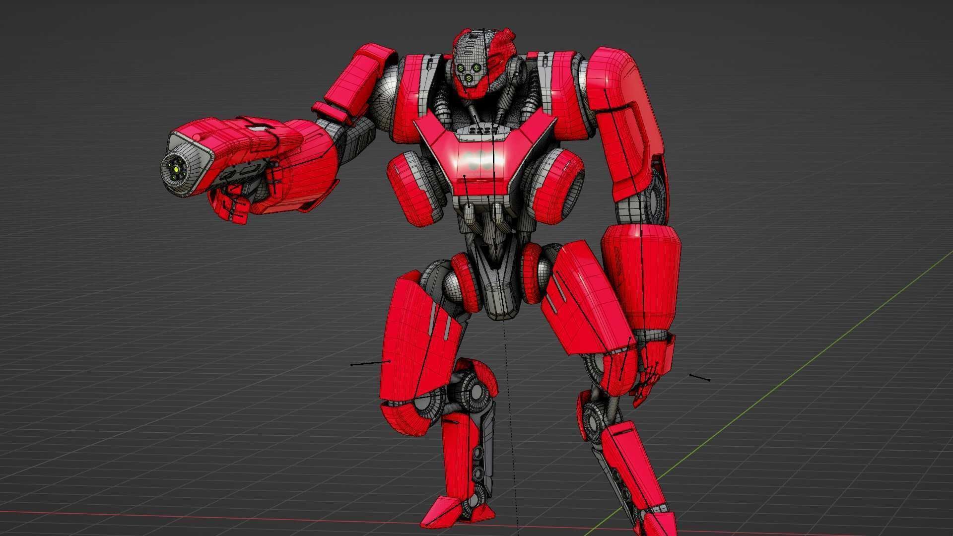 BATTLE DROID SYRIOS  RIGGED 3D model_35