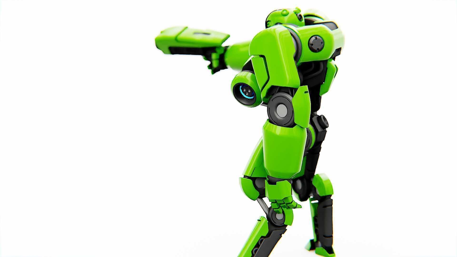 BATTLE DROID SYRIOS  RIGGED 3D model_5