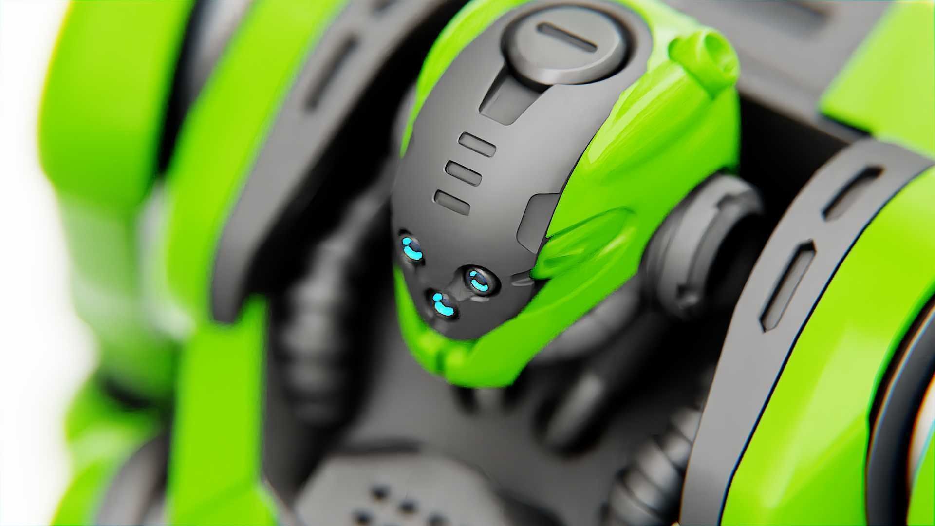 BATTLE DROID SYRIOS  RIGGED 3D model_26