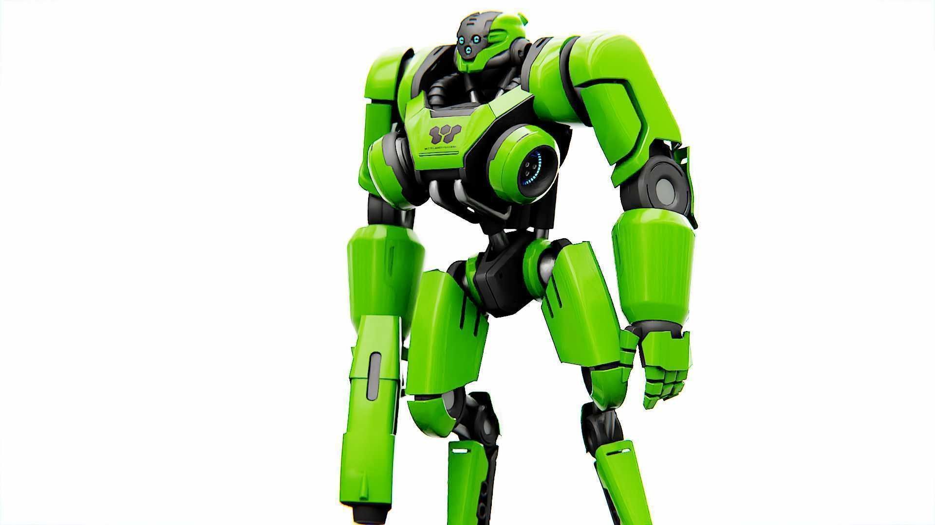 BATTLE DROID SYRIOS  RIGGED 3D model_29