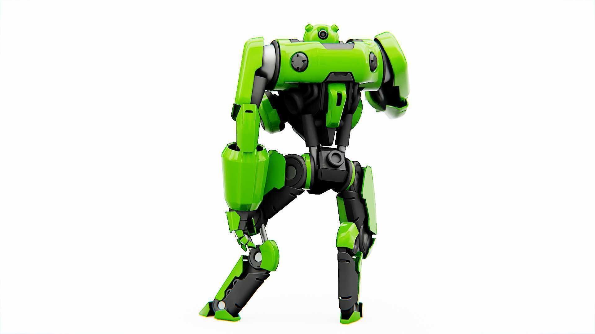 BATTLE DROID SYRIOS  RIGGED 3D model_8