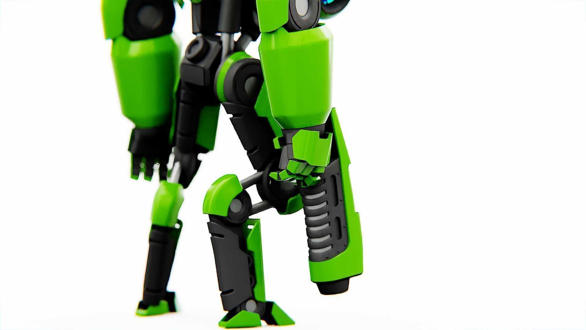 BATTLE DROID SYRIOS  RIGGED 3D model_24