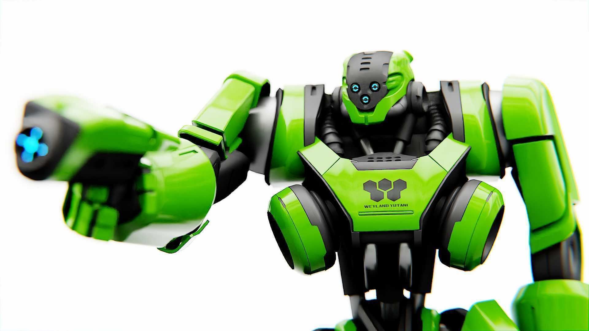 BATTLE DROID SYRIOS  RIGGED 3D model_1