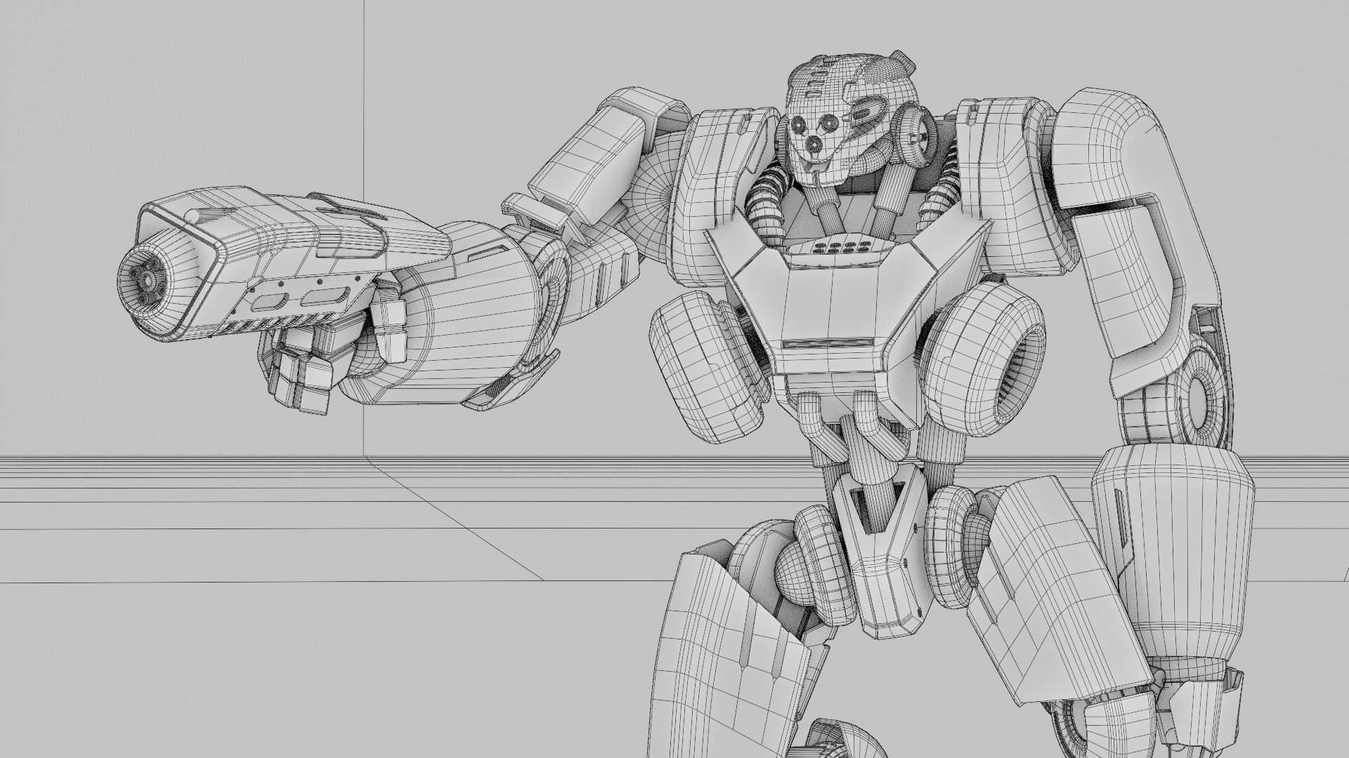 BATTLE DROID SYRIOS  RIGGED 3D model_37