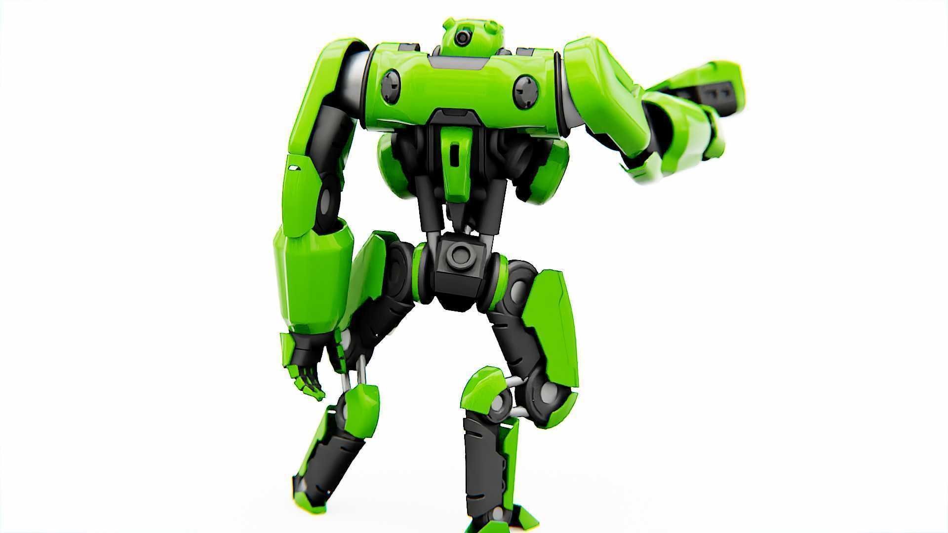 BATTLE DROID SYRIOS  RIGGED 3D model_9