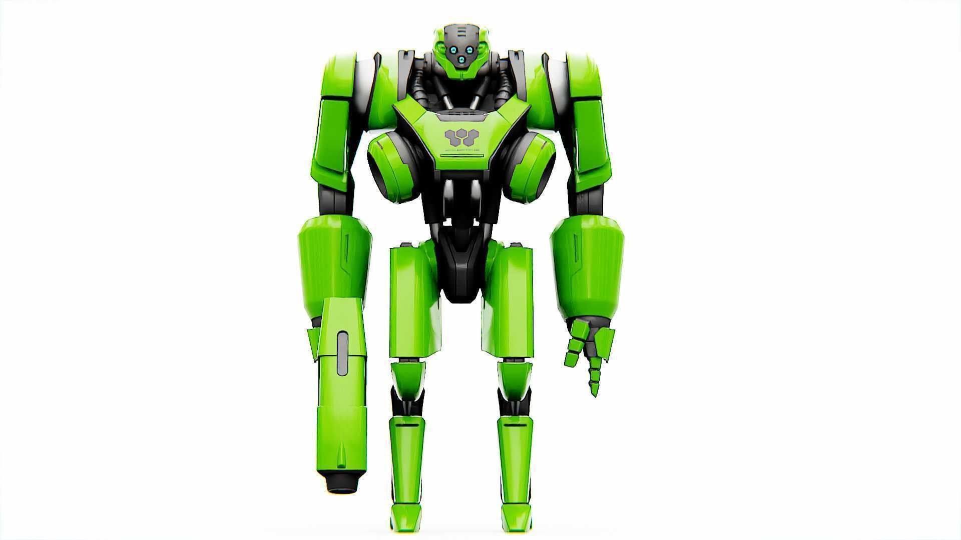 BATTLE DROID SYRIOS  RIGGED 3D model_20