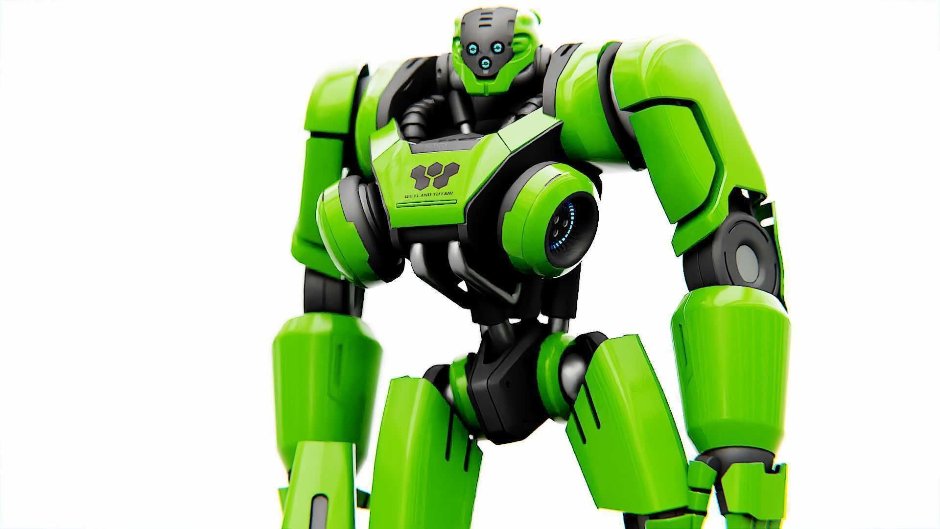 BATTLE DROID SYRIOS  RIGGED 3D model_25