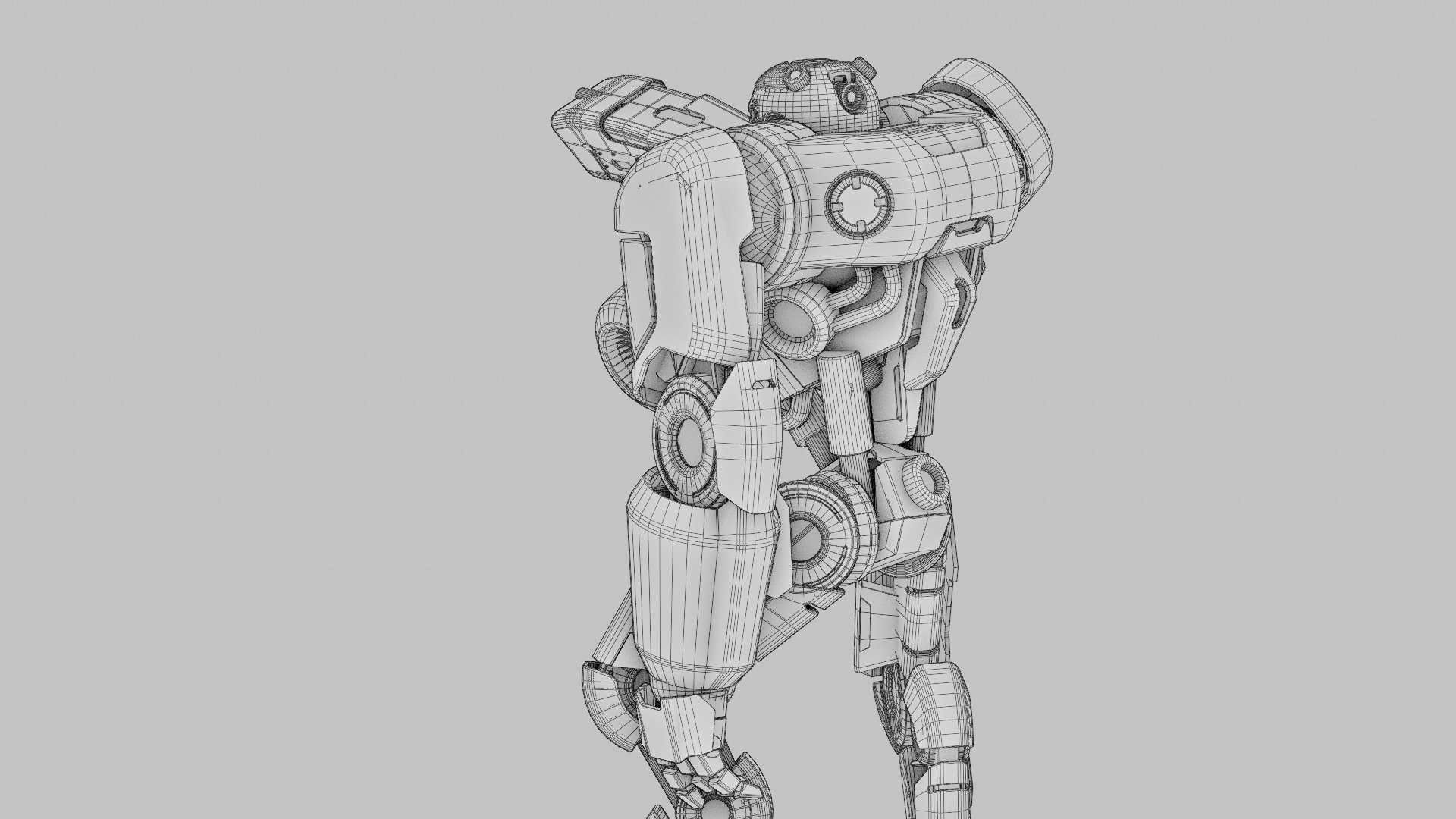 BATTLE DROID SYRIOS  RIGGED 3D model_38