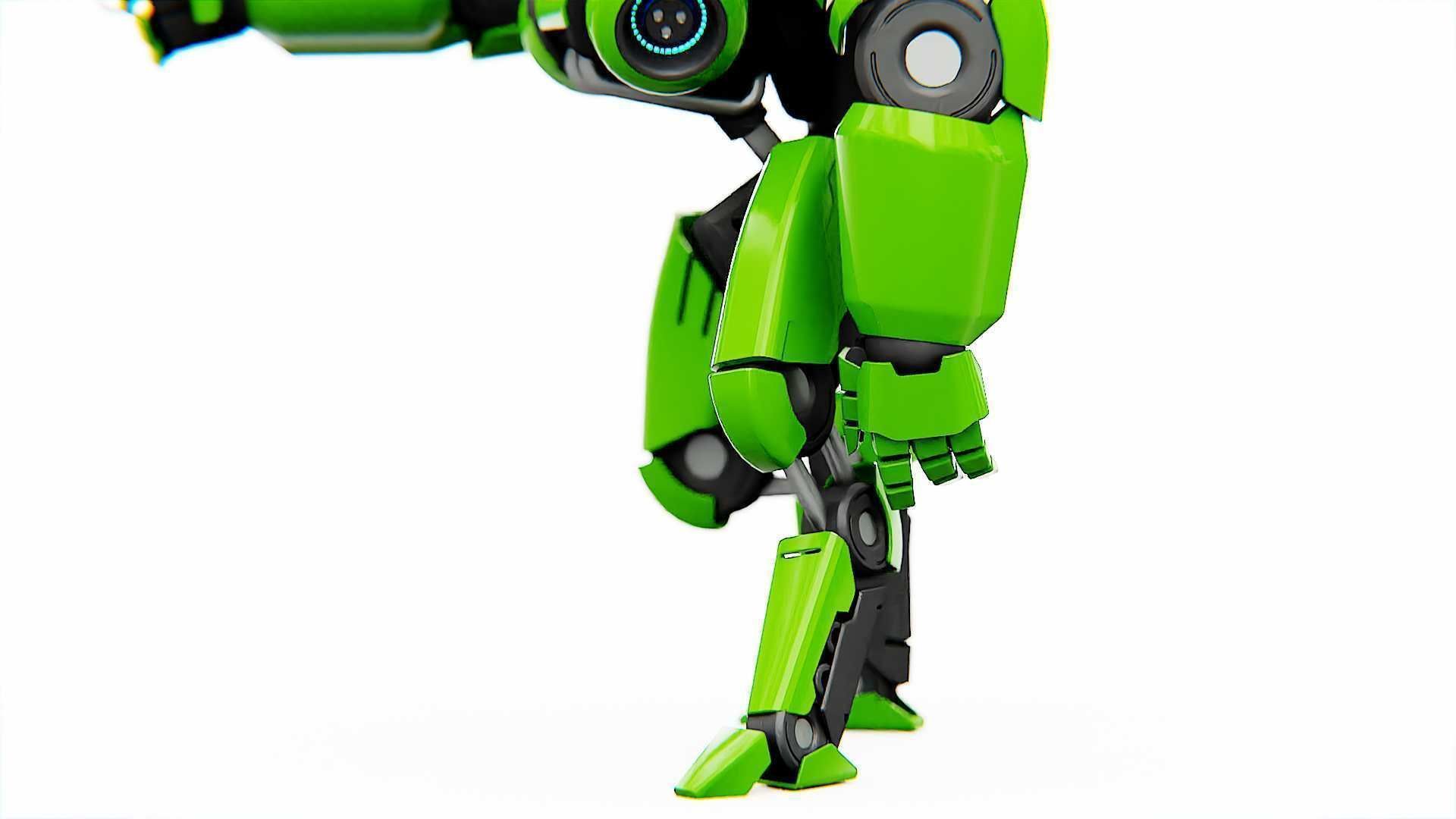 BATTLE DROID SYRIOS  RIGGED 3D model_18