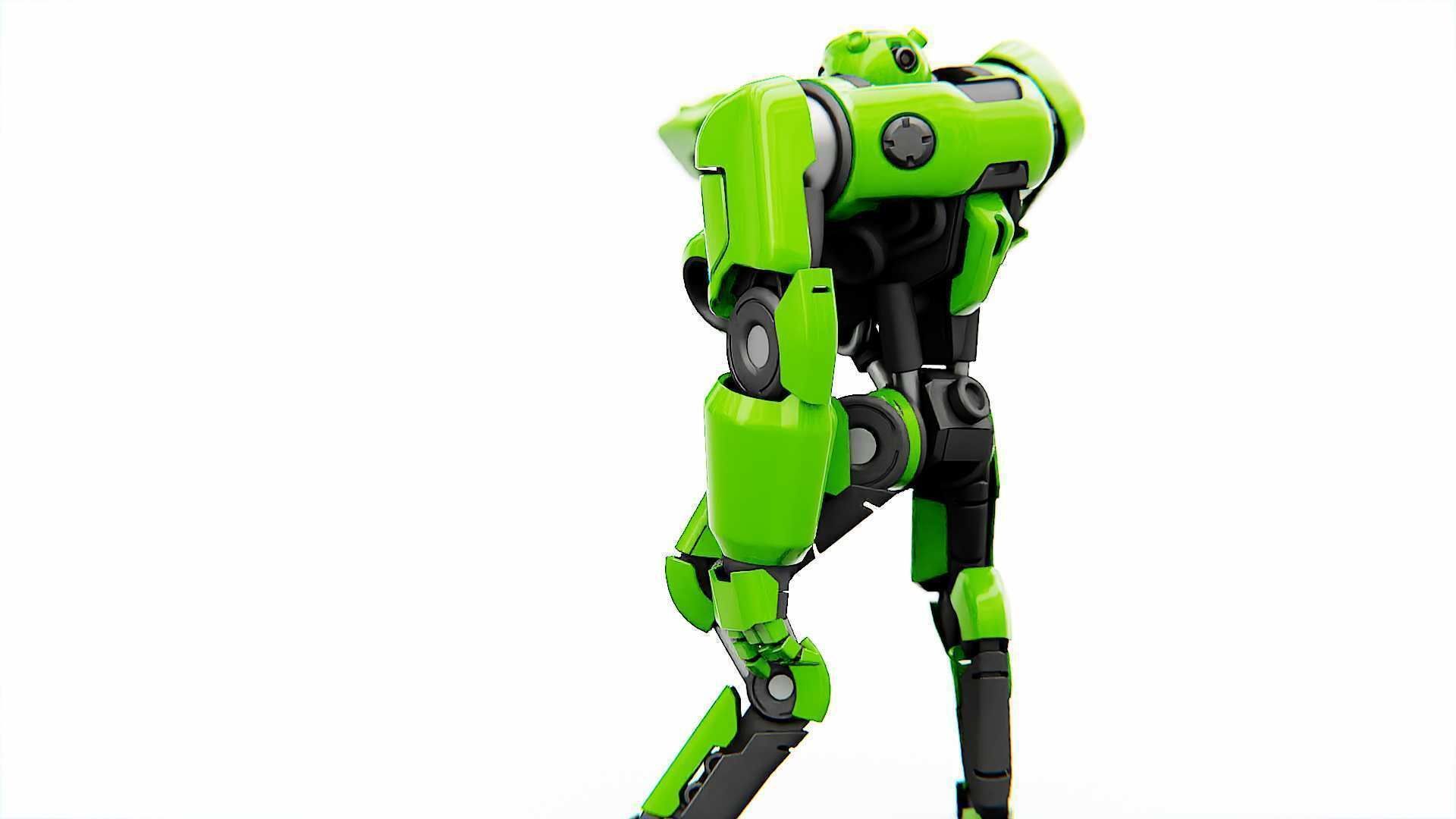 BATTLE DROID SYRIOS  RIGGED 3D model_6