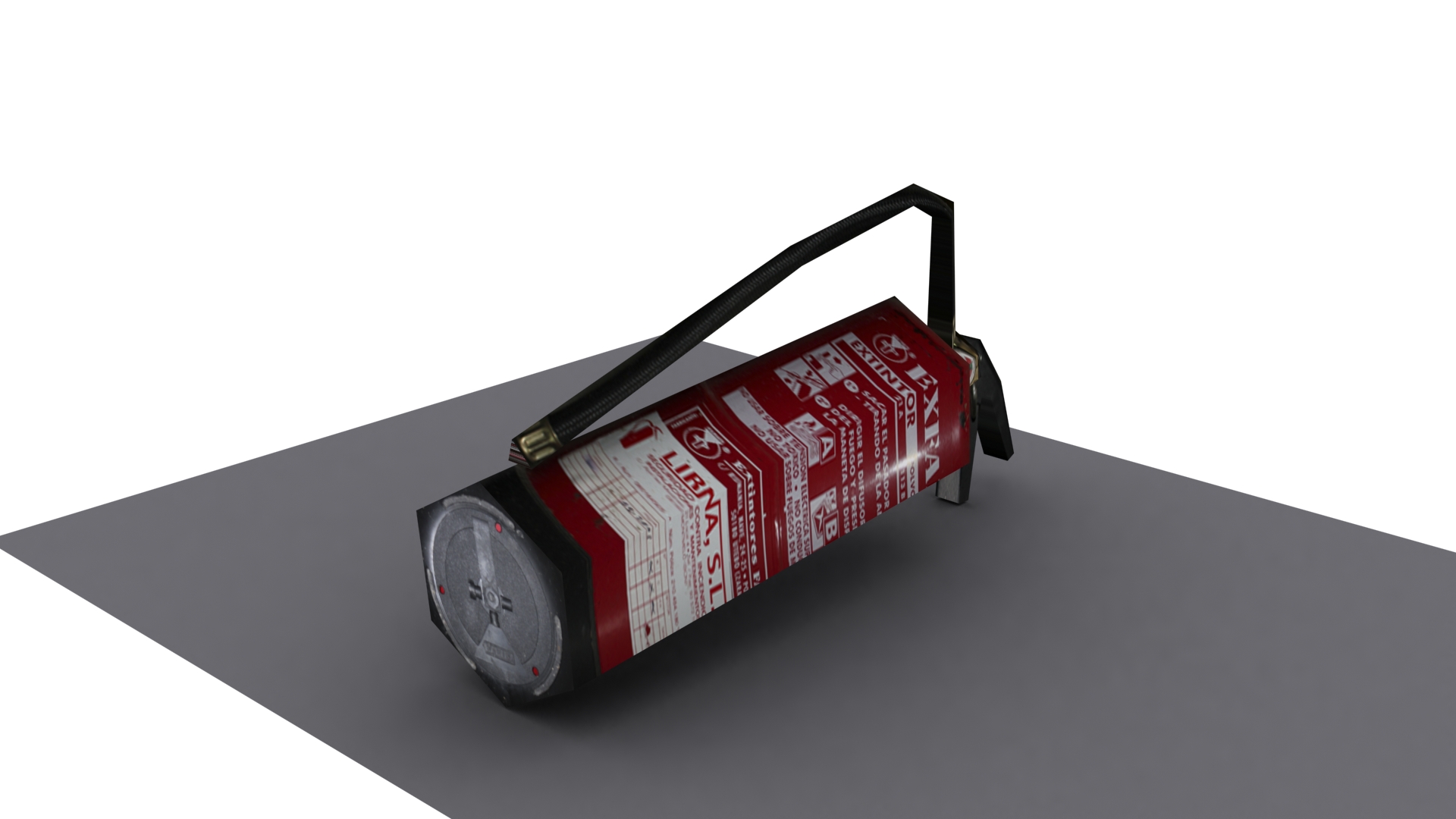 Fire Extinguisher Low poly Free low-poly 3D model_3
