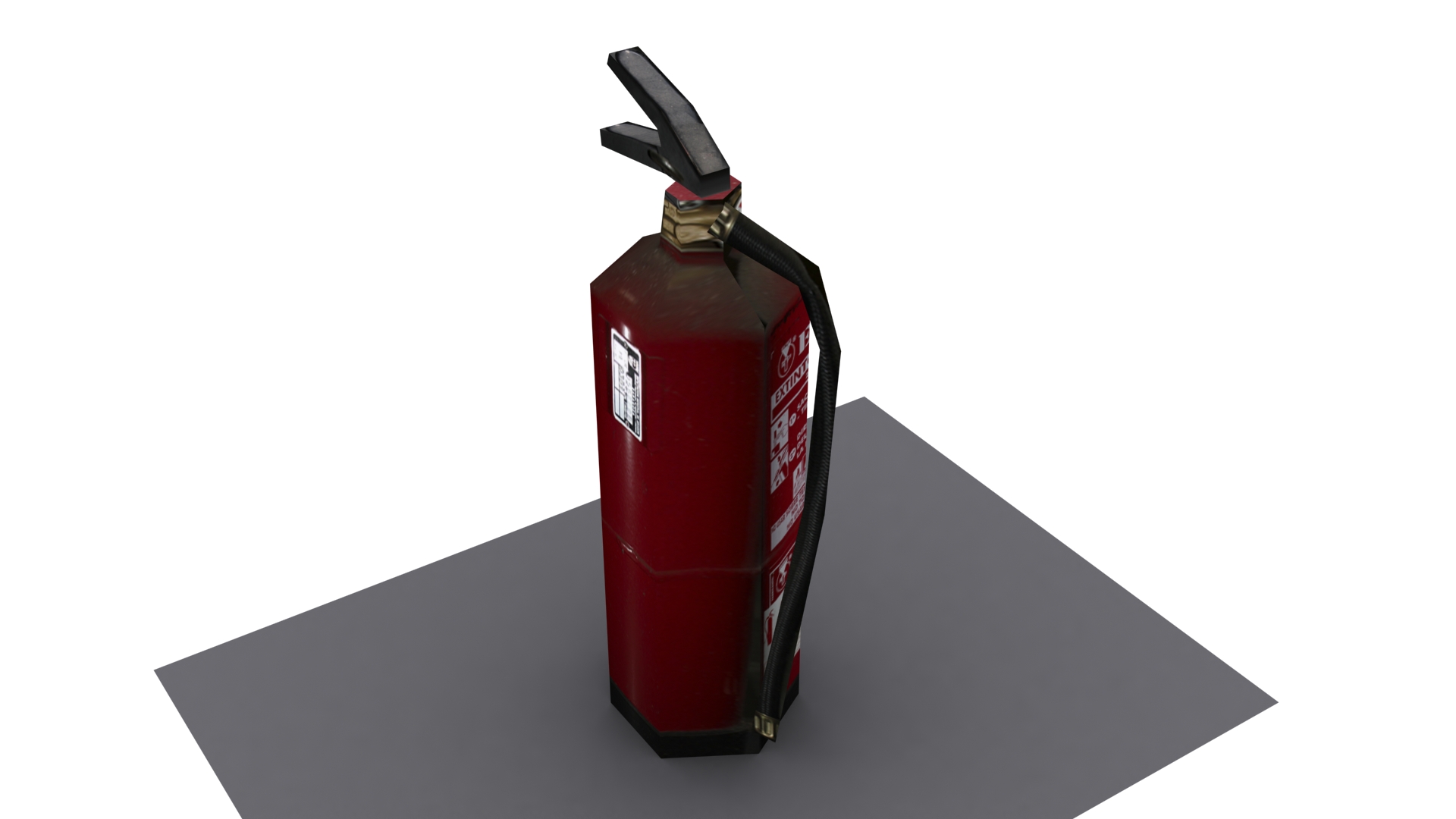Fire Extinguisher Low poly Free low-poly 3D model_2