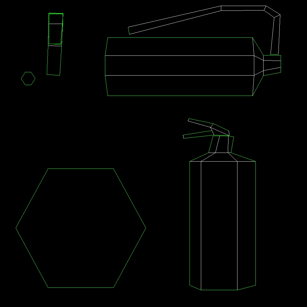 Fire Extinguisher Low poly Free low-poly 3D model_6