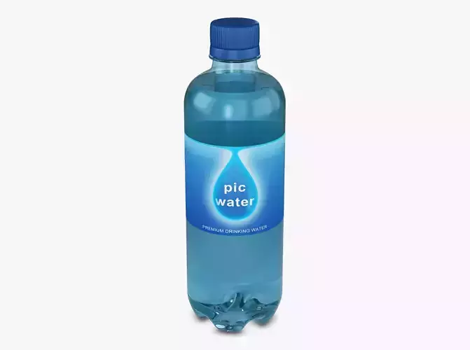 Pic Water Bottle 450ml Simple M 1 3D model
