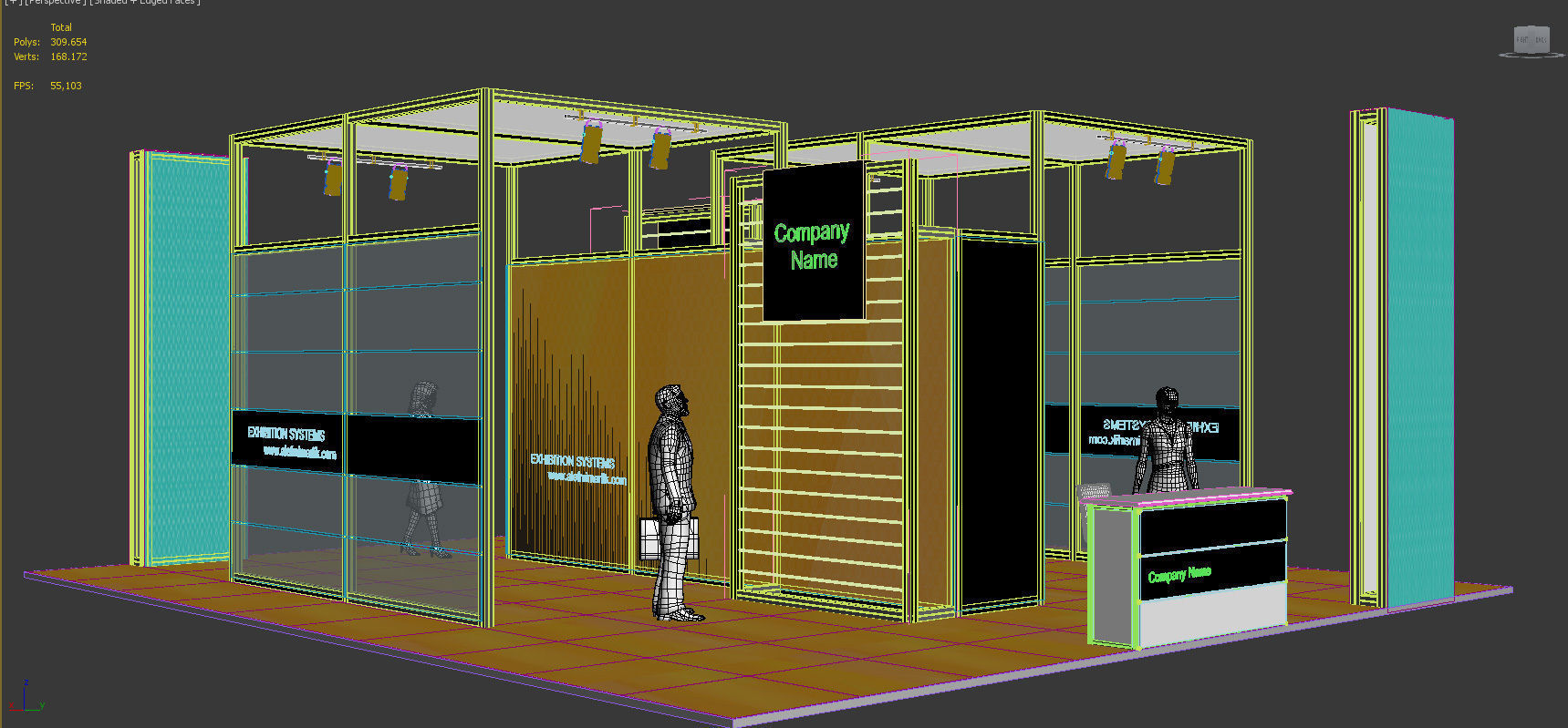 Exhibition Stand - ST004 3D model_4