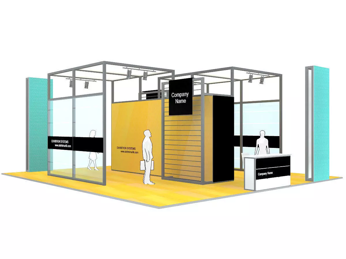 Exhibition Stand - ST004 3D model_0