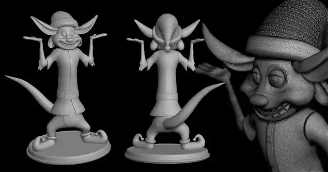 Timon -Adorable 3D Printable Sculpture Inspired by The Lion King