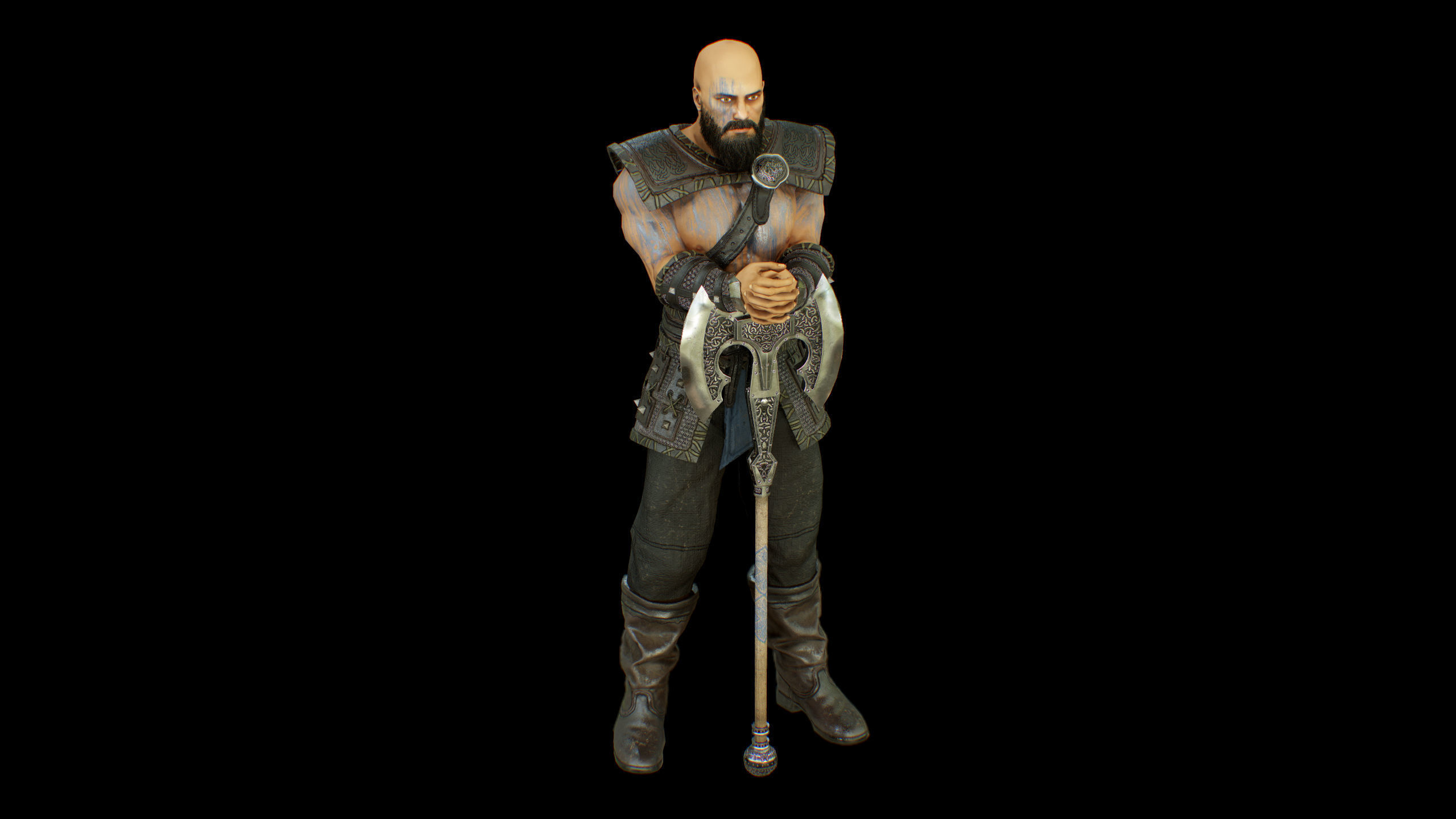 Viking Low-poly 3D model_24