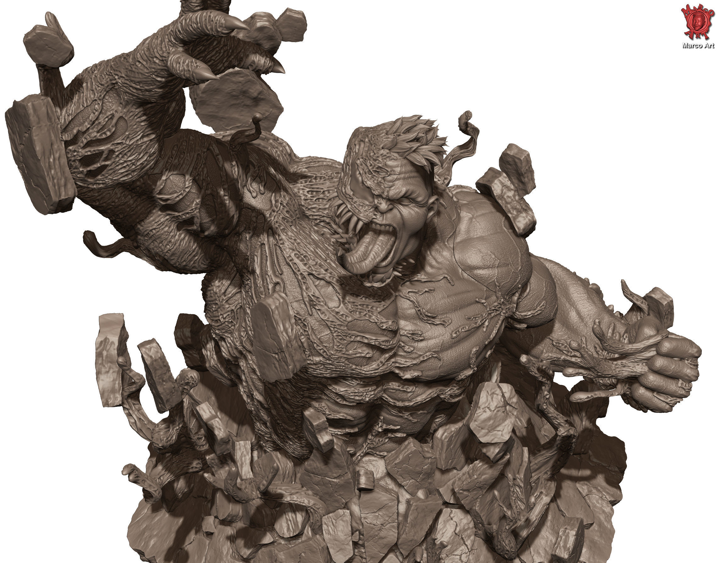Hulk Stl flie 3D print model_1