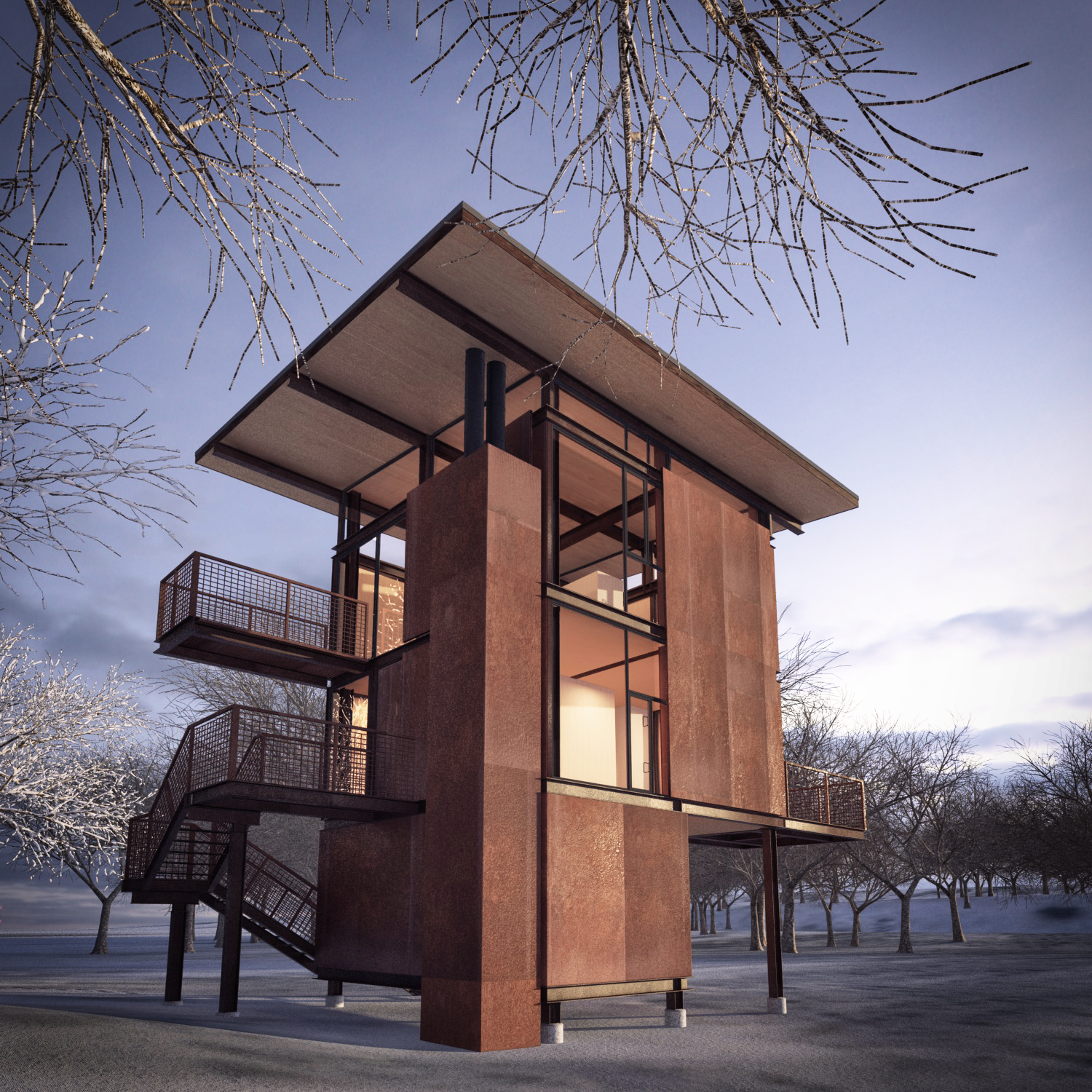3D Architecture Challenge-shelter 3D model_2