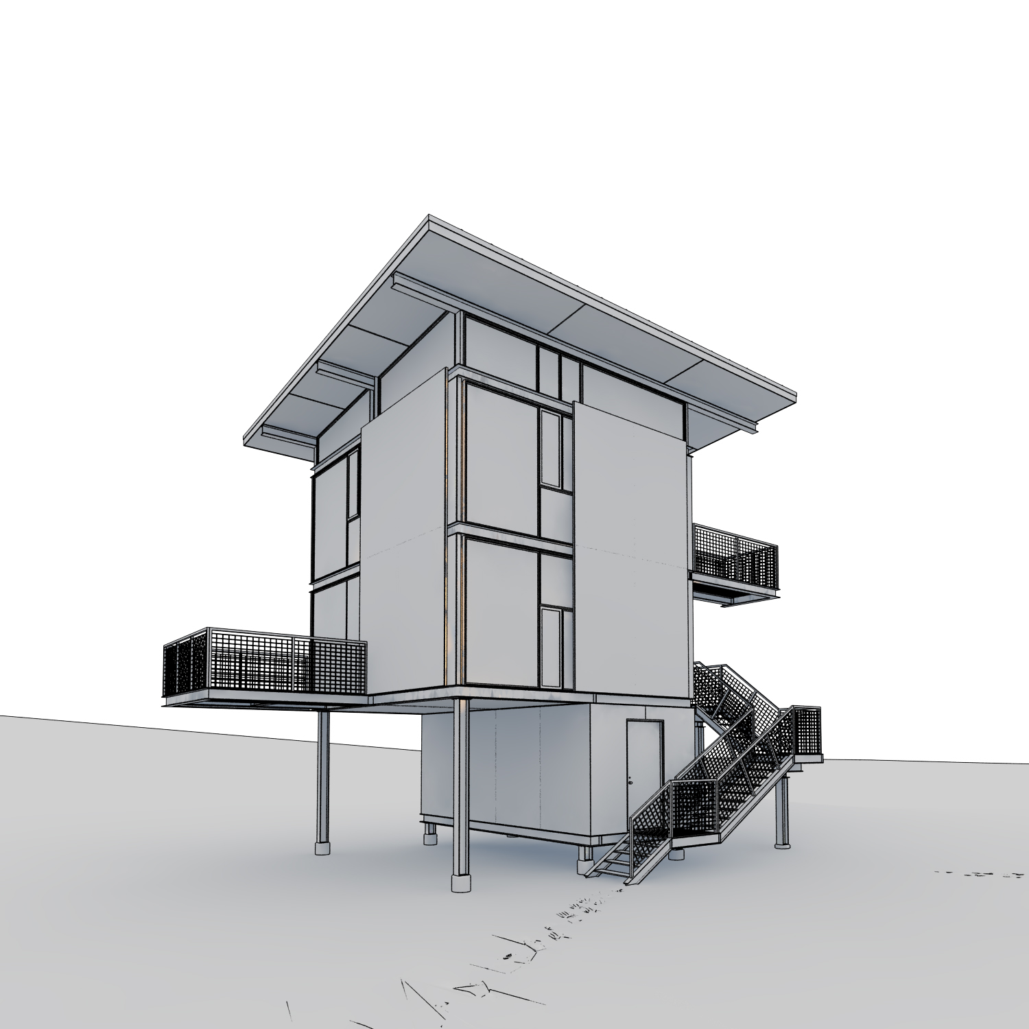3D Architecture Challenge-shelter 3D model_3