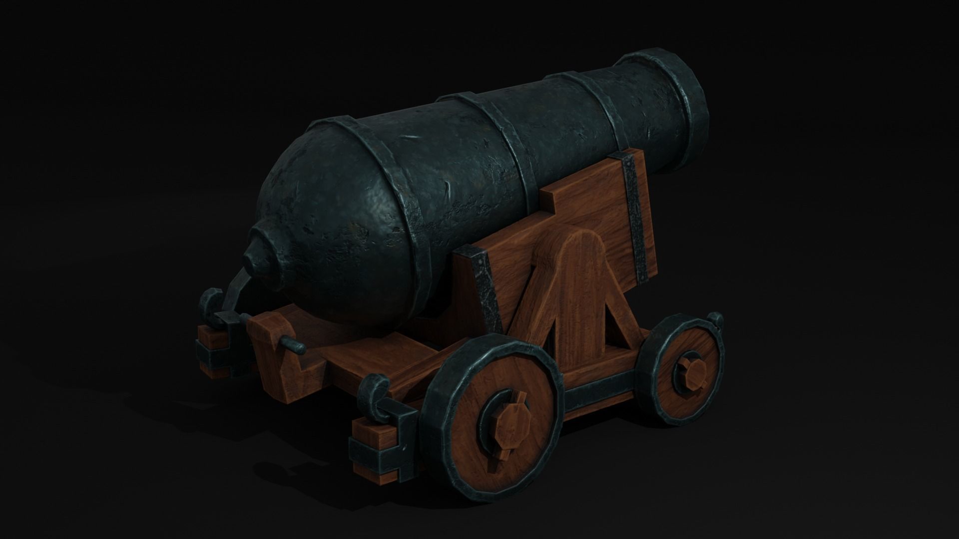 3D Cannon  3D model_1