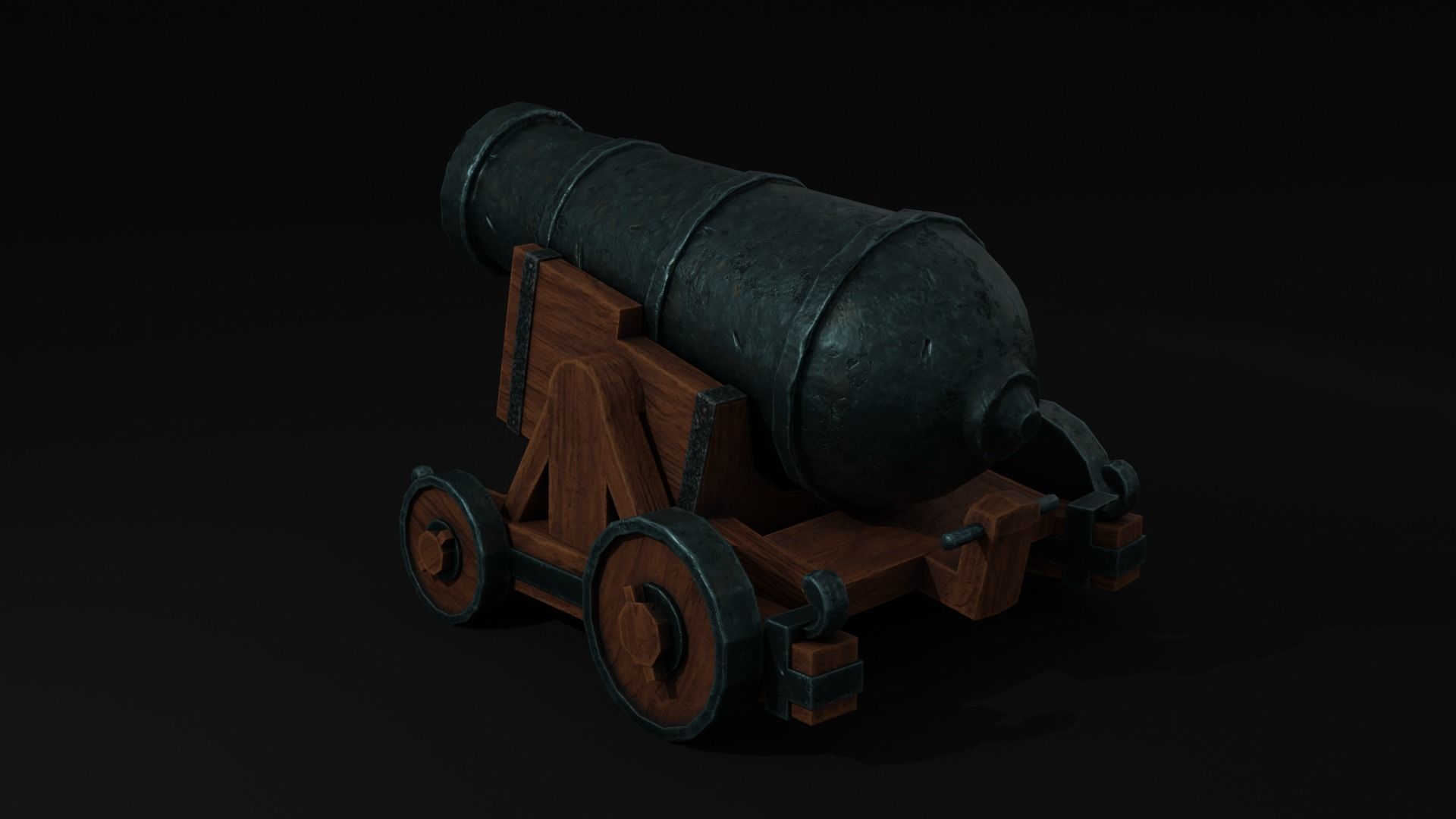 3D Cannon  3D model_2