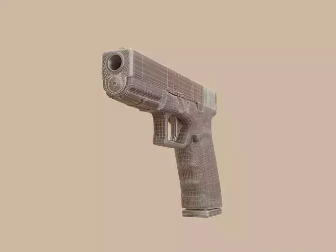 glock 20 Low-poly 3D model
