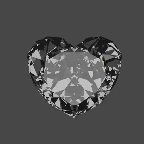 Diamond Heart 3D model Free 3D model