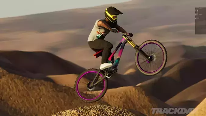 LOW POLY DH Bike ready for games