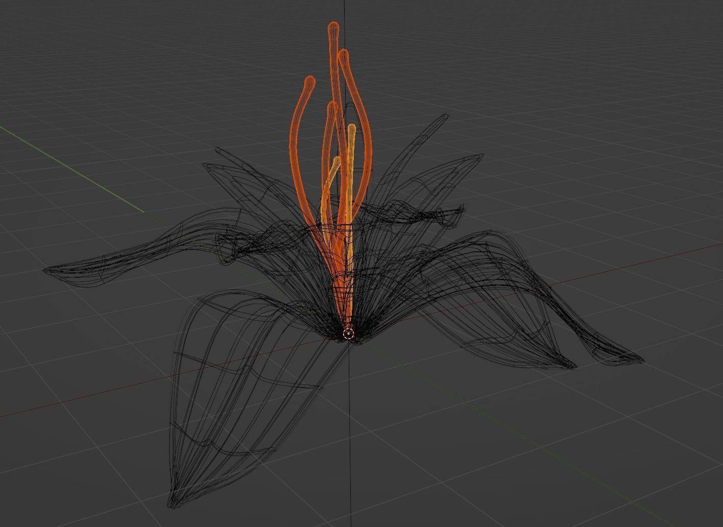 Glowing flower 3D model_3