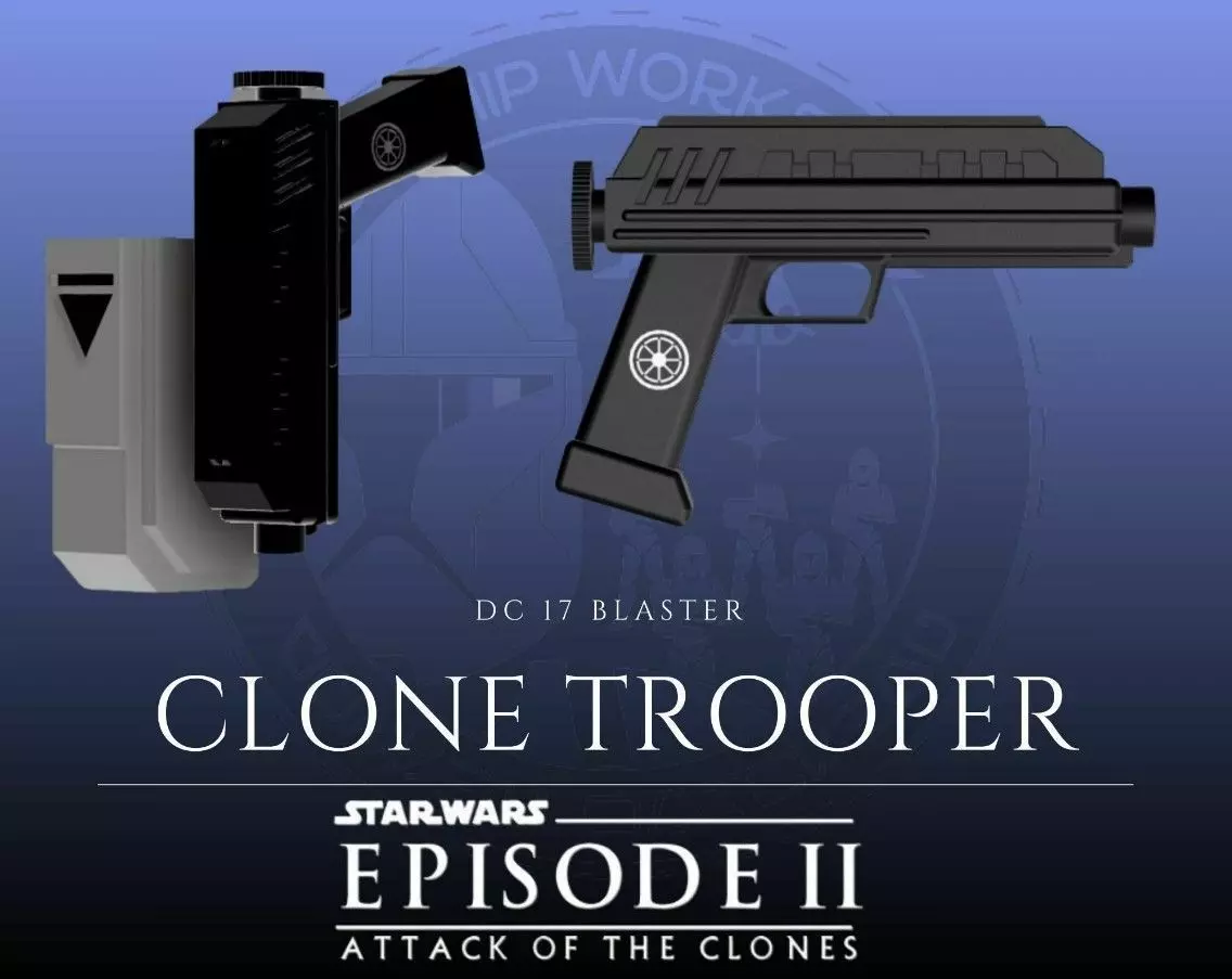 dc 17 clone trooper baster  3D print model_0