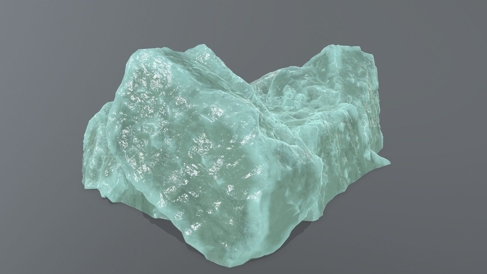 Ruin Stairs Low-poly 3D model_5