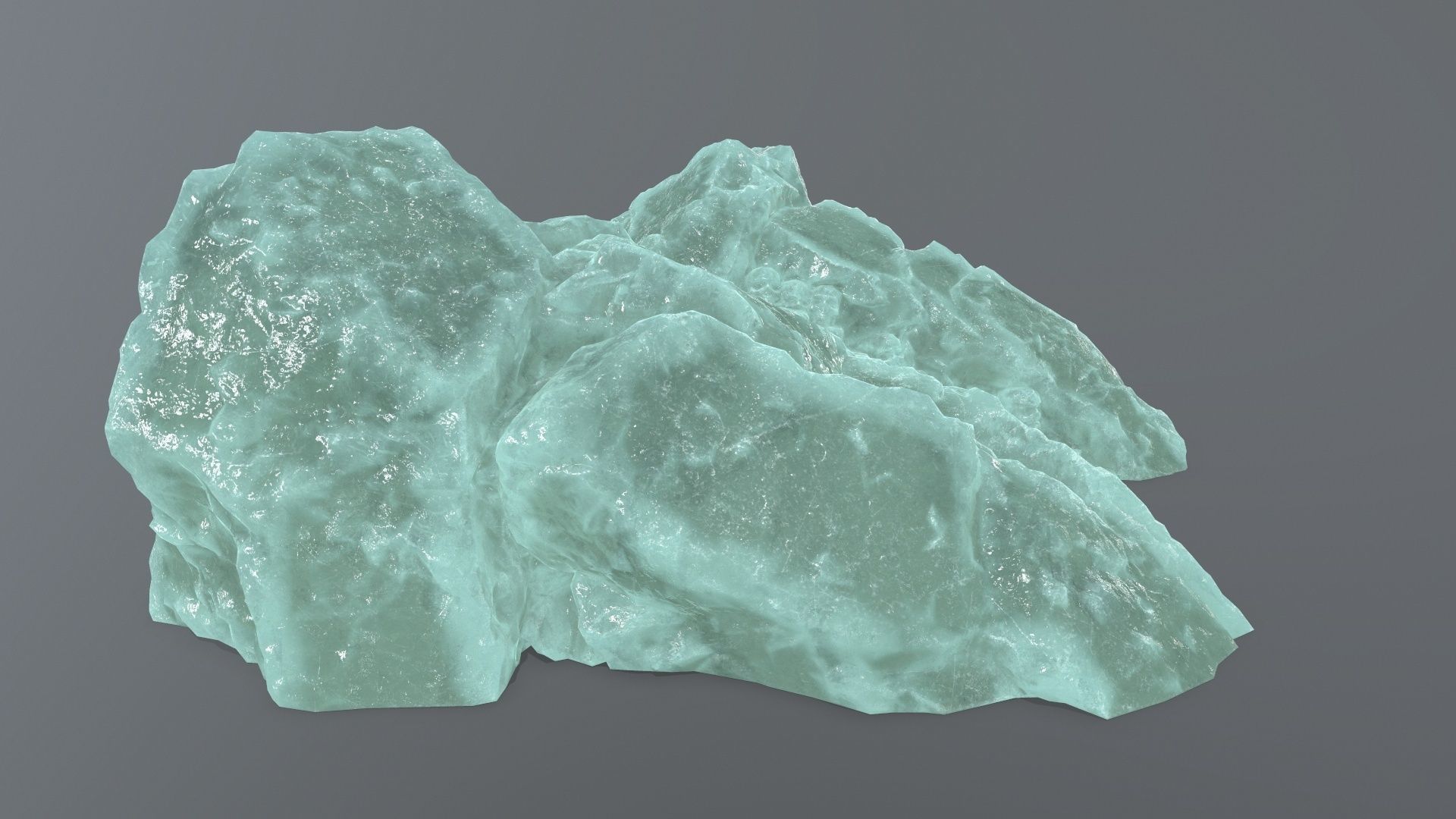 Ruin Stairs Low-poly 3D model_10