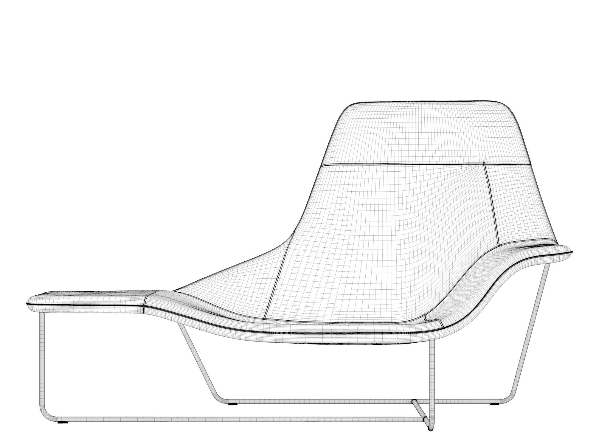 Lama Lounge Chair 3D model_3