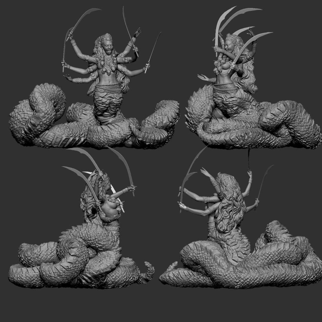 Seven Blades Project - Naga 3D print model_1