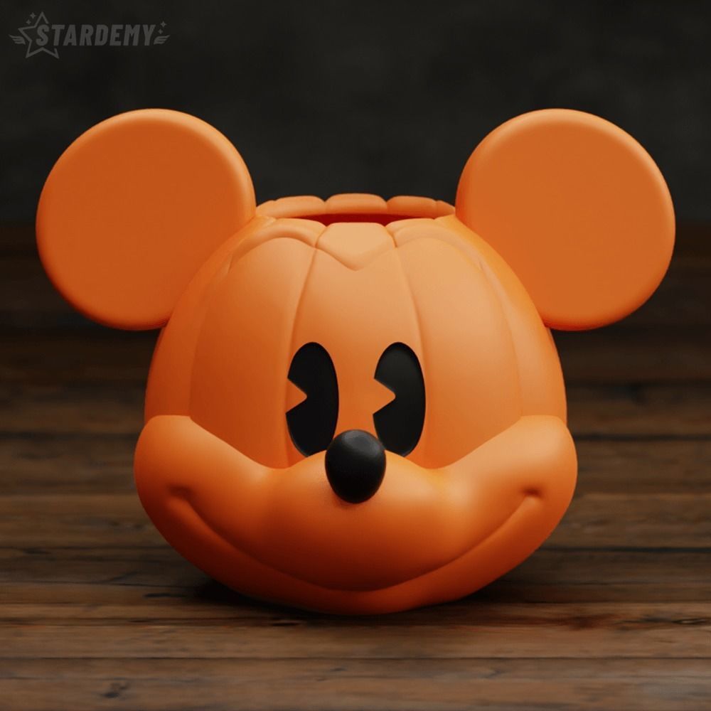 Pumpkin Mickey Bowl Halloween 2 models Easy Print 3D print model_2