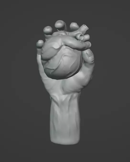 MANO Y CORAZON 3D print model_0