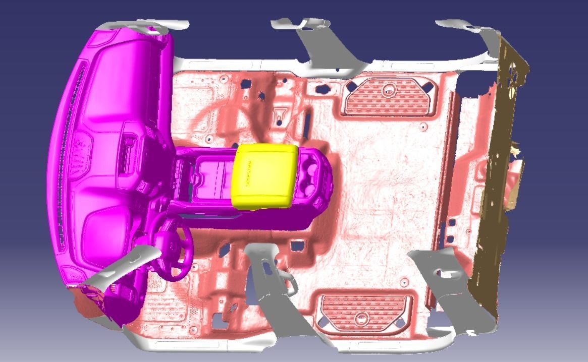 Dodge RAM 1500 Limited Crew Cab 4x4 2019 Vehicle 3d scan model 3D model_17