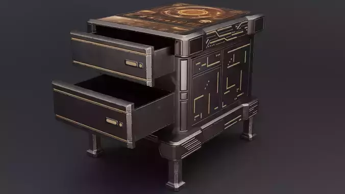 Cyber Table Brown