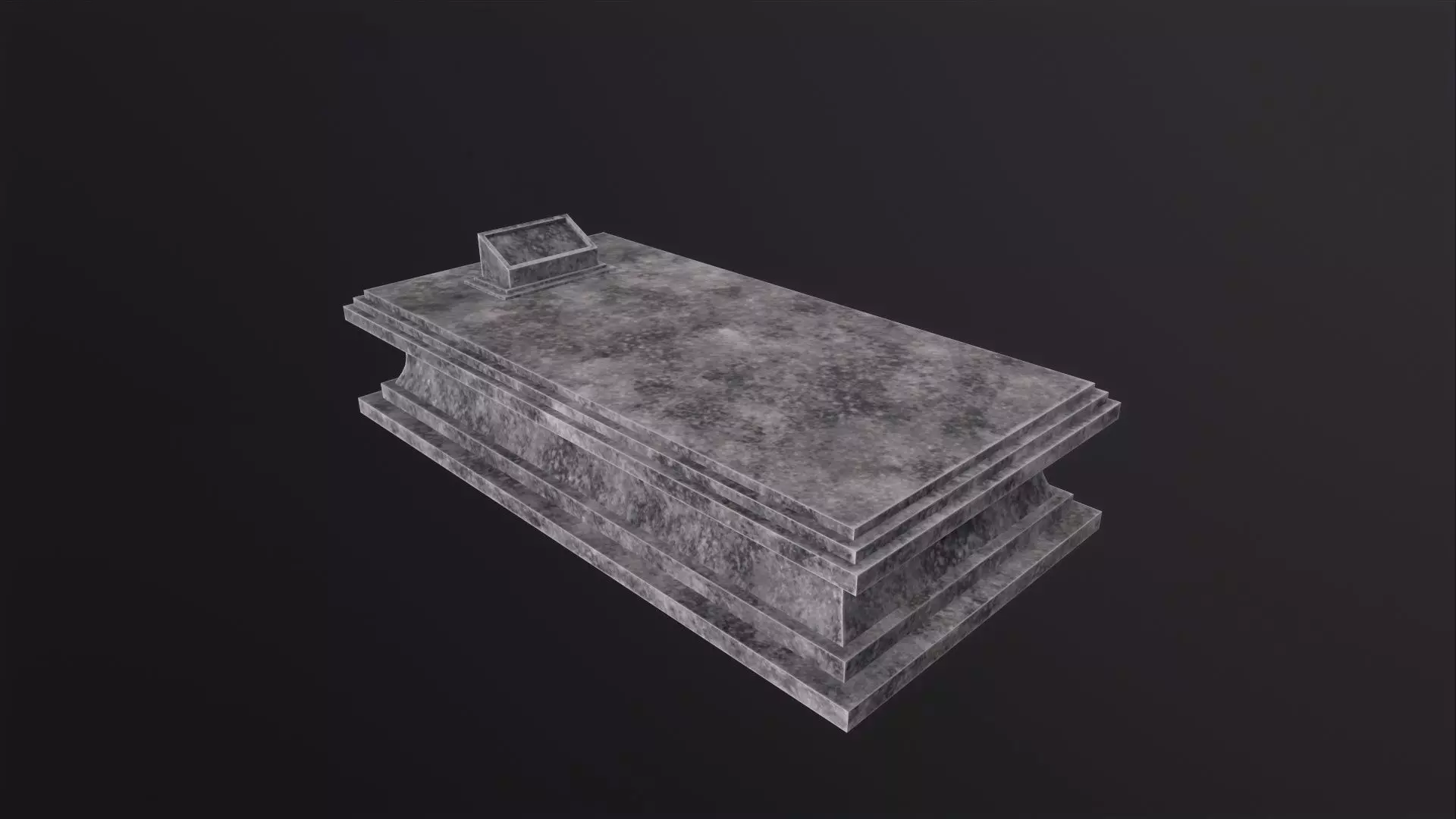 Gravestone 3D Model Low-poly 3D model