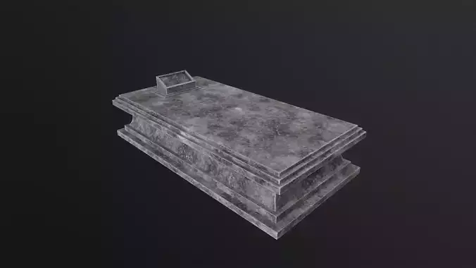 Gravestone 3D Model Low-poly 3D model