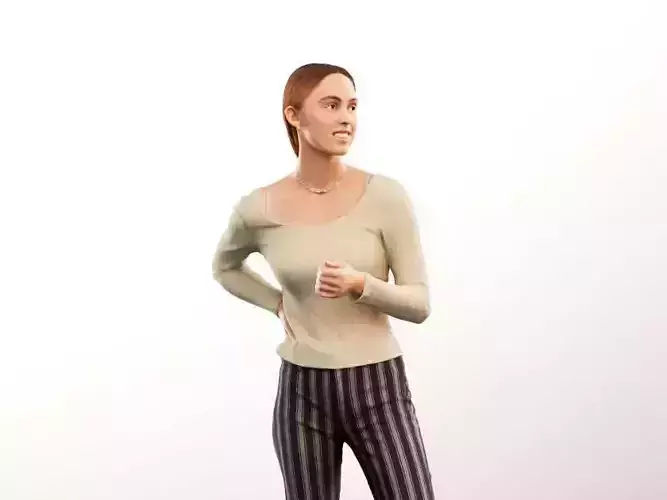 Marei 14167 - Standing Casual Woman Talking