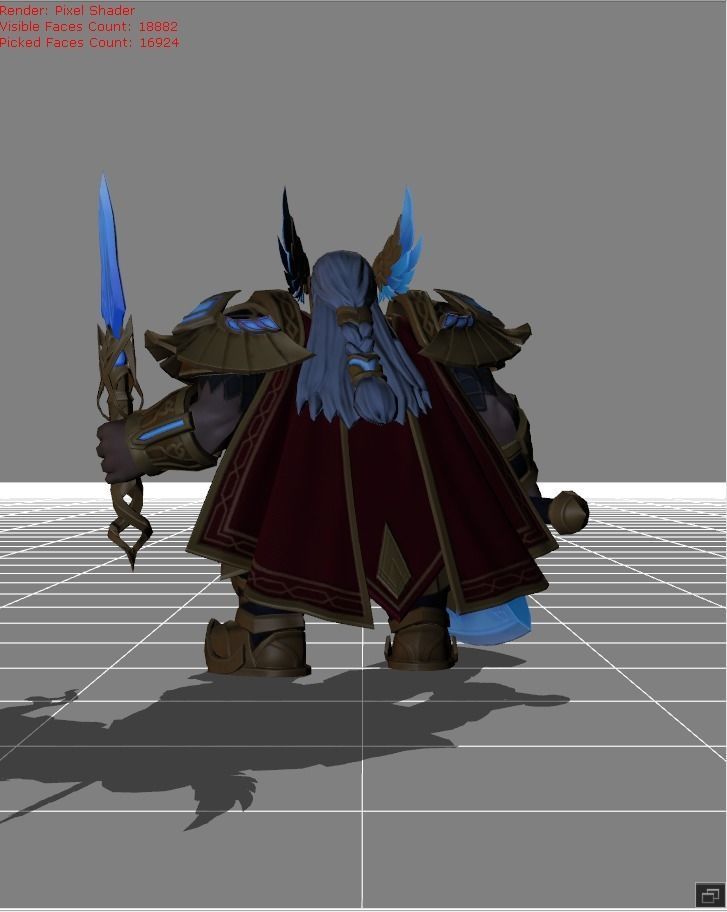 Franco Valhalla Ruler Skin Low-poly 3D model_4