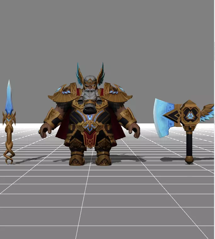 Franco Valhalla Ruler Skin Low-poly 3D model_0